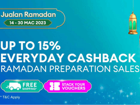 Lazada Jualan Ramadan Sale: Get Up to 50% OFF + 15% Everyday Cashback + Free Shipping Site-Wide